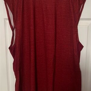 STARTER Red Sleeveless Cut Out Muscle Tee